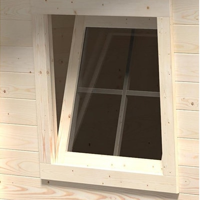 Fenetre ouvrante pour abri de jardin.