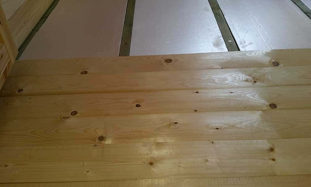 Installation du chalet Hastings madriers 70mm