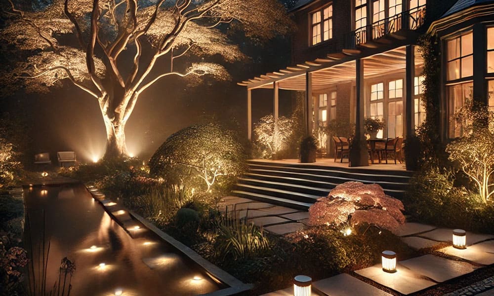 Eclairage et sécurisation du jardin