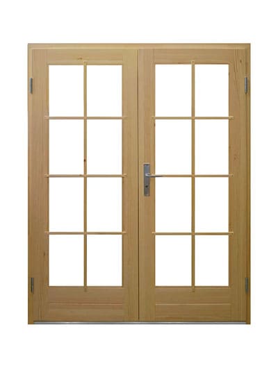 Double porte vitrée