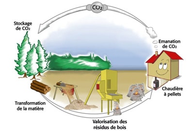 Valorisation écologique résidus du bois, les pellets