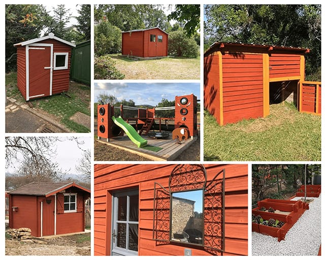 Peinture suédoise ocre rouge